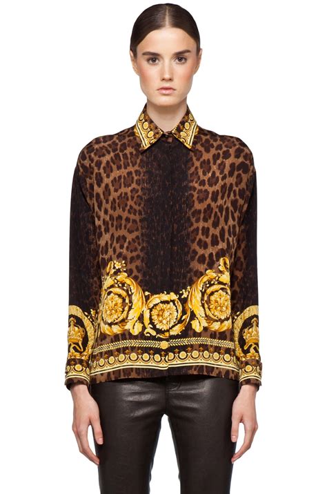 versace inspired silk blouse|Versace blouse sale.